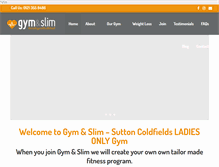 Tablet Screenshot of gymandslim.com